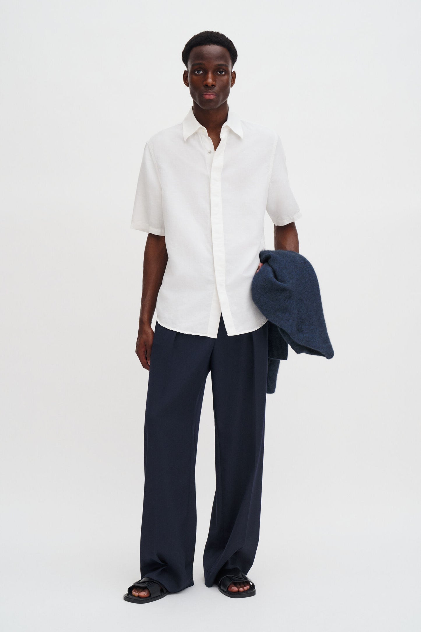 Filippa K Cotton Linen Short Sleeve Shirt