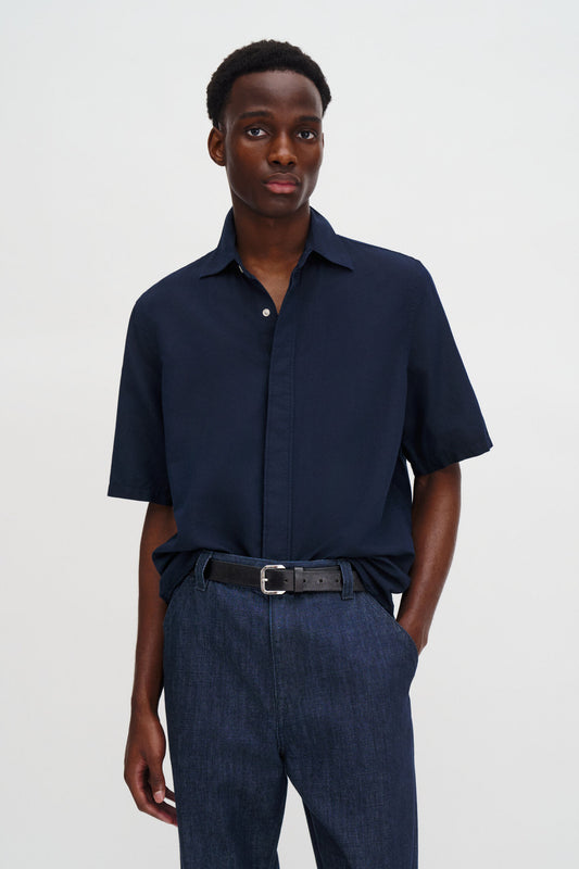 Filippa K Cotton Linen Short Sleeve Shirt