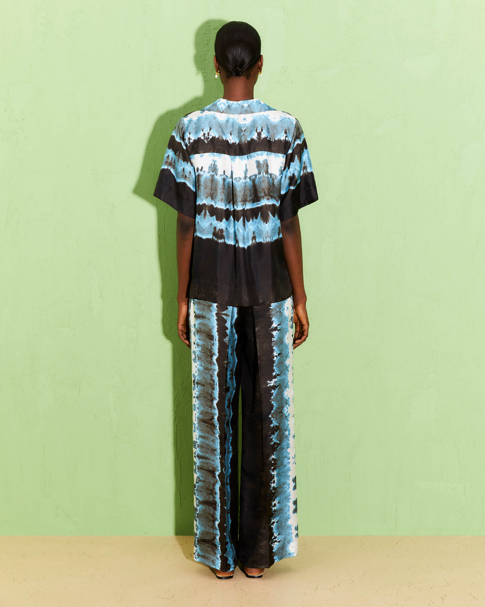 Beatrice Tie Dye Silk Shirt 4103