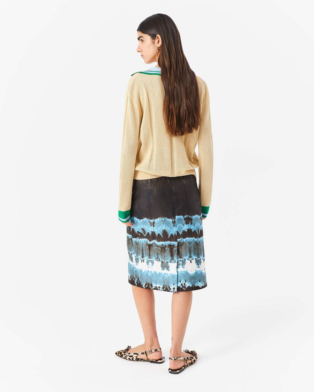 Beatrice Tie Dye Silk Skirt 5823