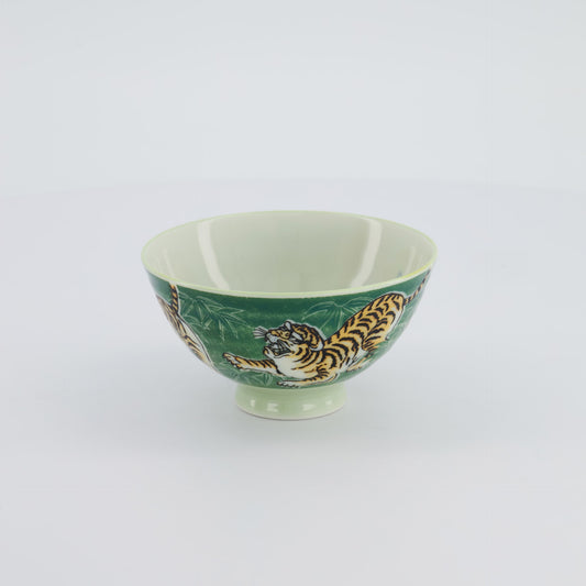 Tokyo Design Studio Kawaii Tiger Rice Bowl Green