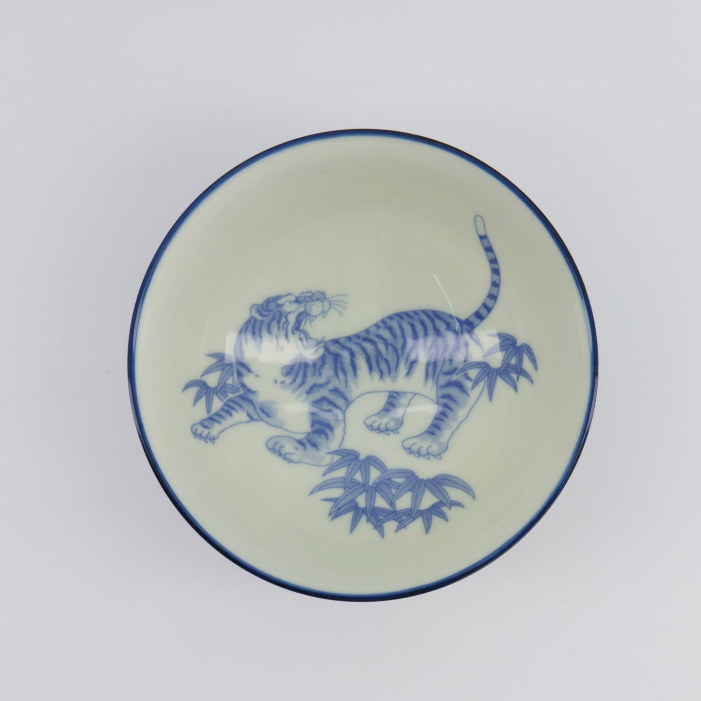 Tokyo Design Studio Kawaii Tiger Bowl Blue