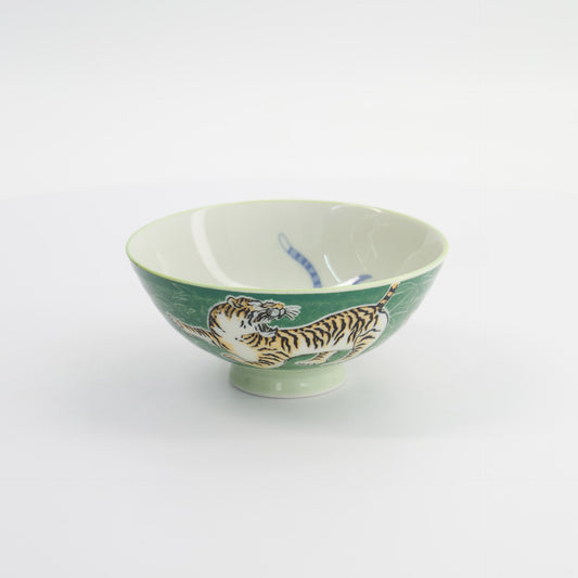 Tokyo Design Studio Kawaii Tiger Bowl Green
