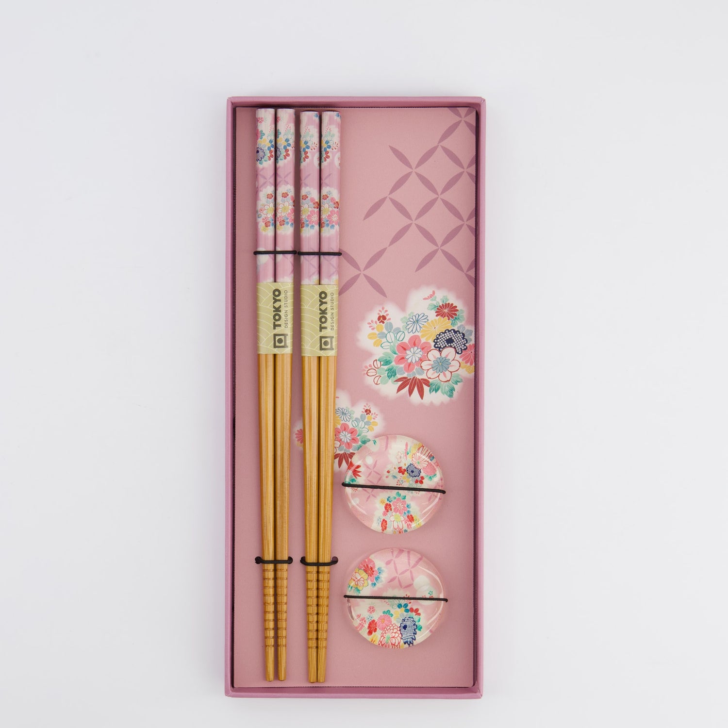 Tokyo Design Studio Chopstick Giftset Pink Flower