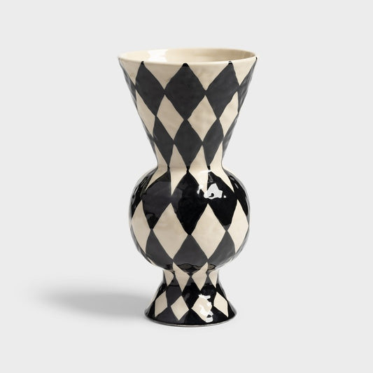 &Klevering Vase Rhombic Black