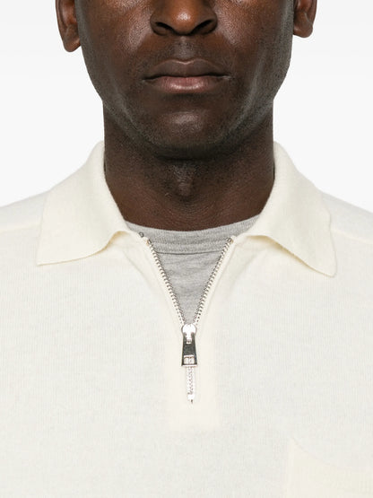 AMARÀNTO Knitted Quarter Zip Sweater