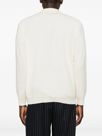 AMARÀNTO Knitted Quarter Zip Sweater