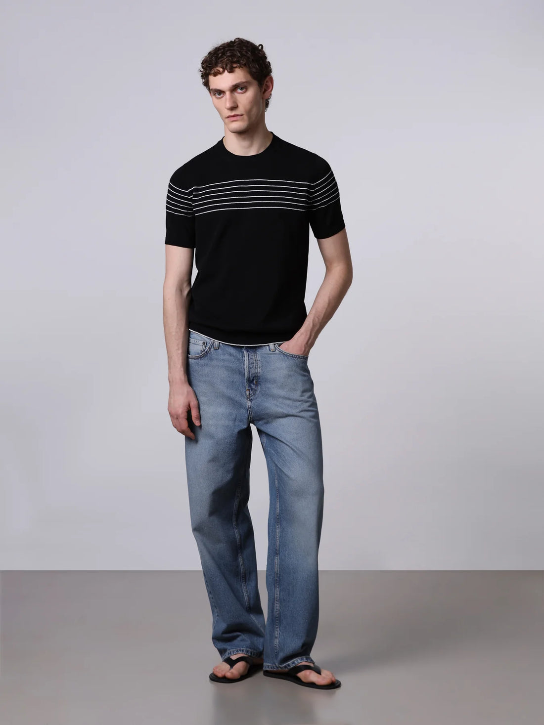 Roberto Collina Striped Short Sleeve
