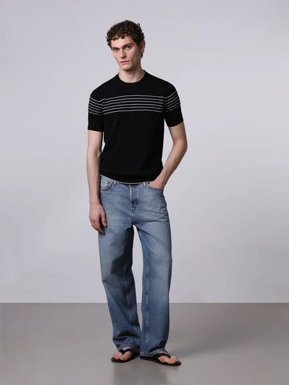 Roberto Collina Striped Short Sleeve