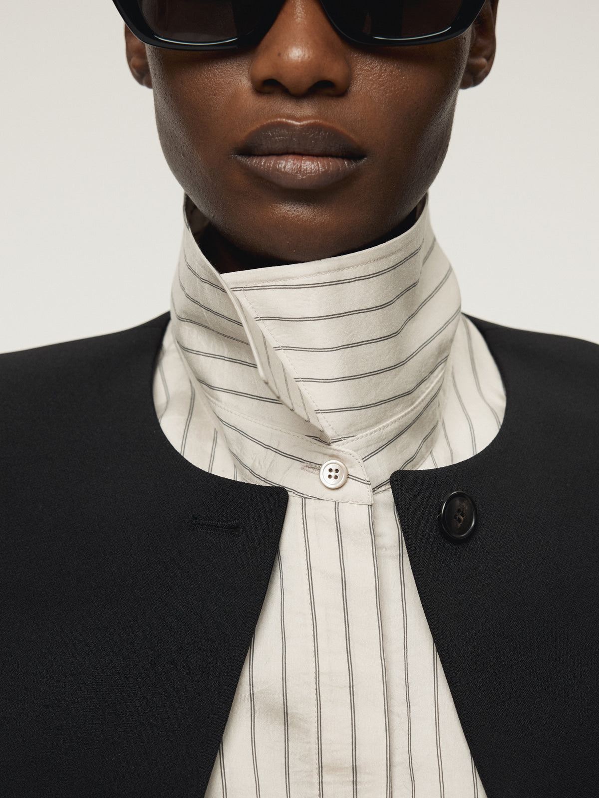 RECTO Double Layer Stripe Shirt