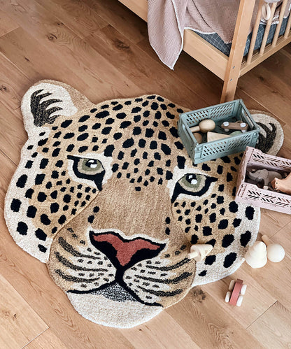 Doing Goods Himani Leopard Head Rug Large