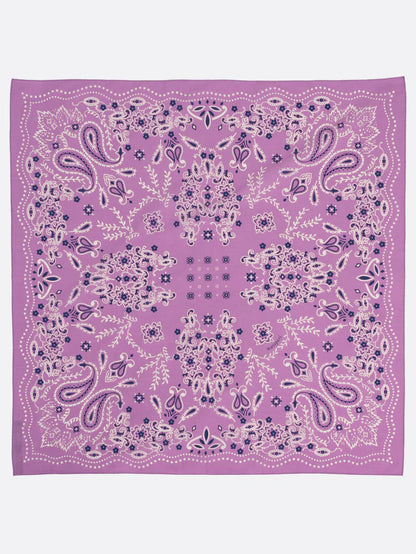 Manipuri Kaleido Bandana 88x88 Purple