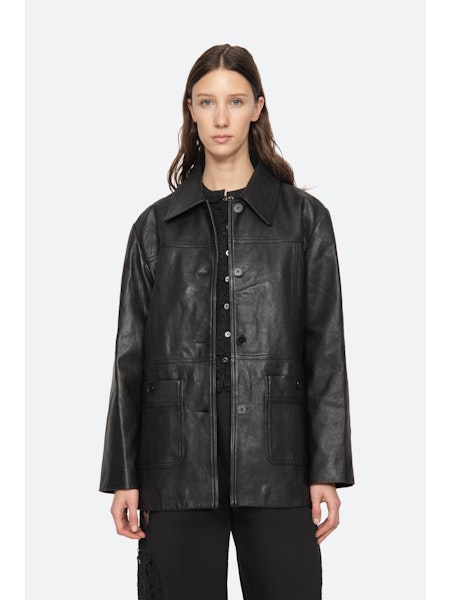 SEA NY Lucie Leather Jacket