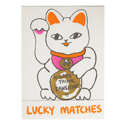 Archivist Good Luck Cat Matchbook