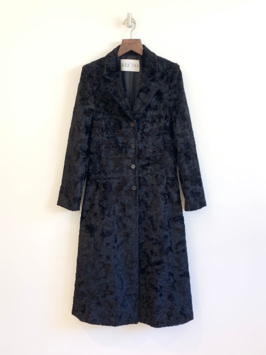 RECTO Slim Fit Faux Fur Coat