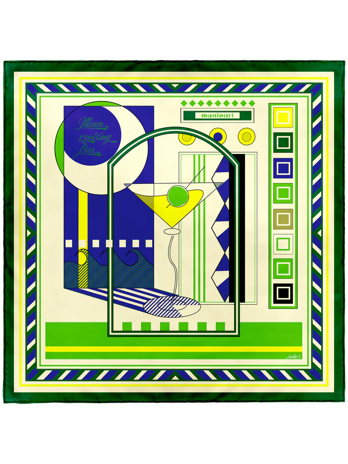 Manipuri Cocktail 65x65 Green