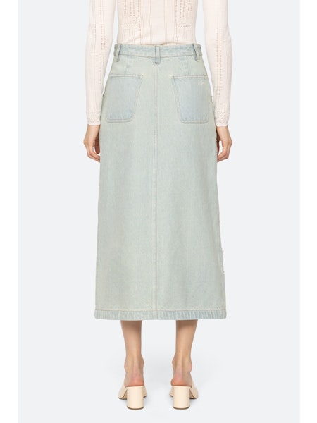 SEA NY Perlette Denim Skirt