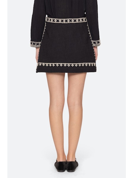 SEA NY Mille Embroidery Mini Skirt