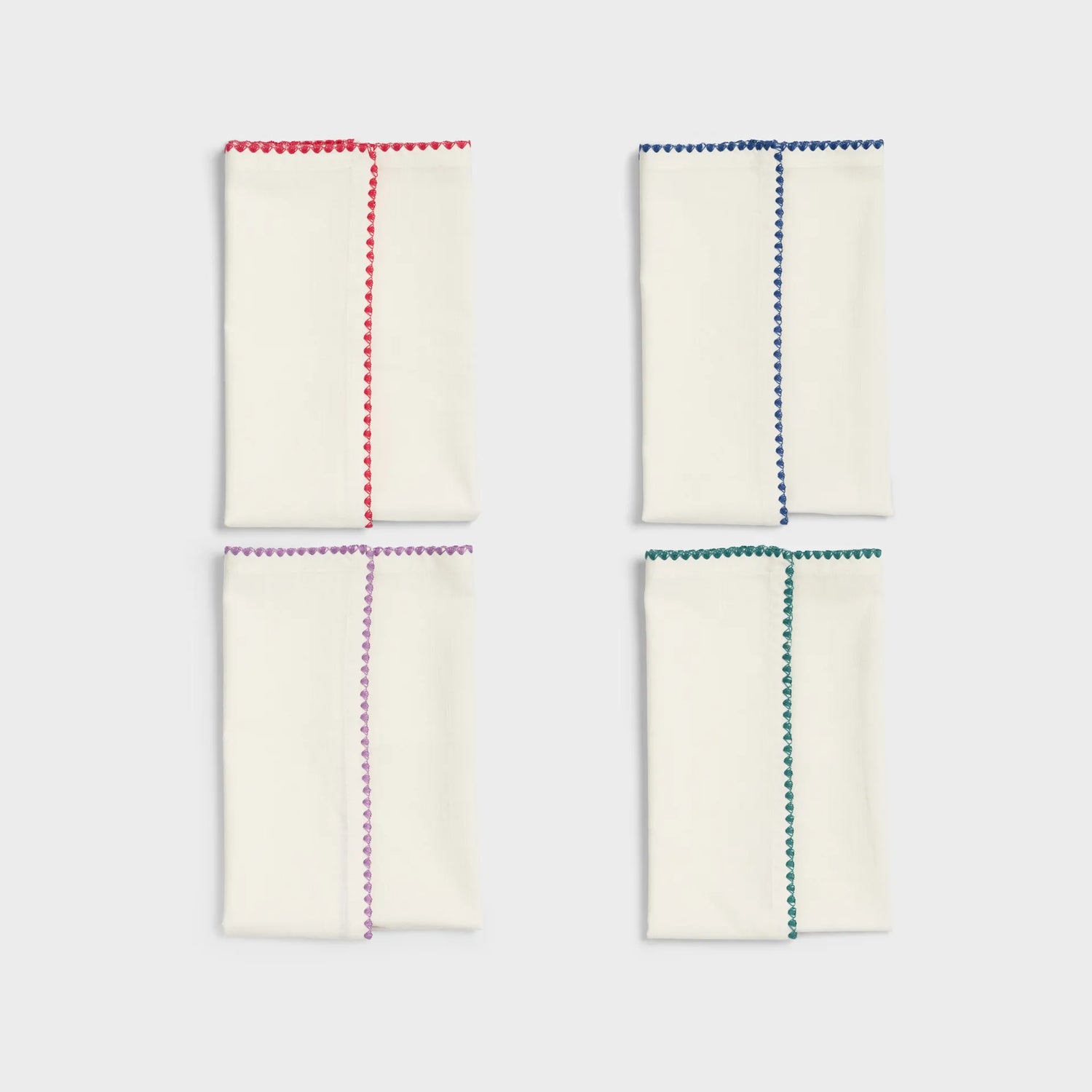 &amp;Klevering Napkin Zigzag Set of 4