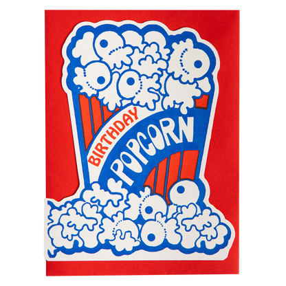 Archivist Popcorn Birthday Card