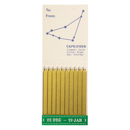 Archivist Capricorn Zodiac Matchbook