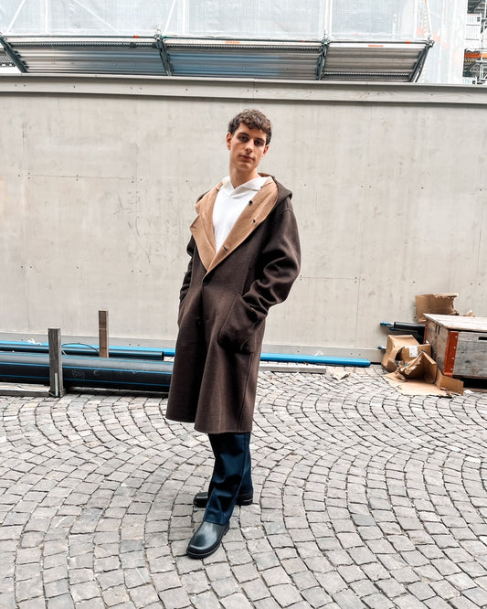 AMARÁNTO Hooded Coat B6F0003
