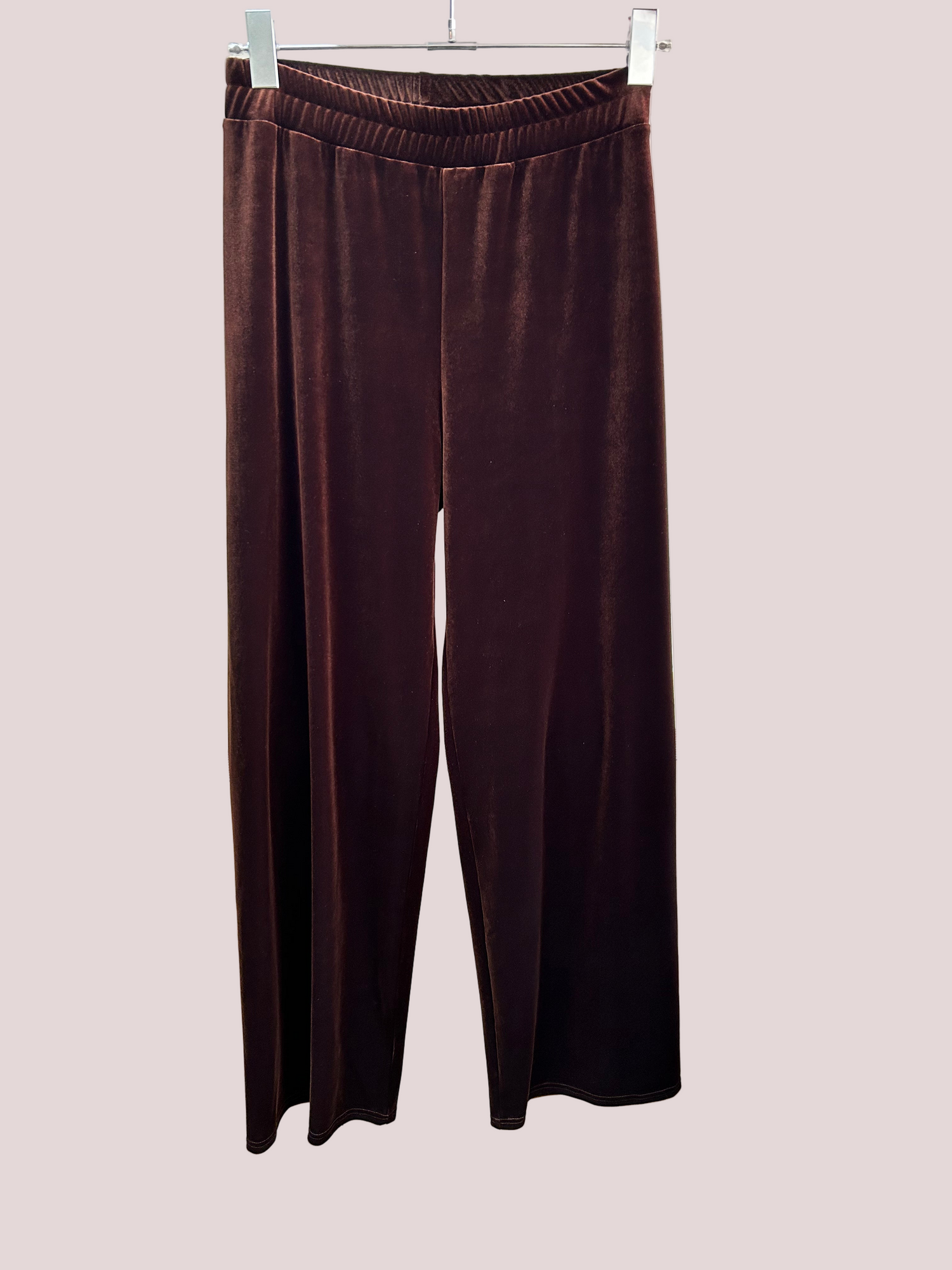 Simone Wild Velvet Cozy Pants - nut