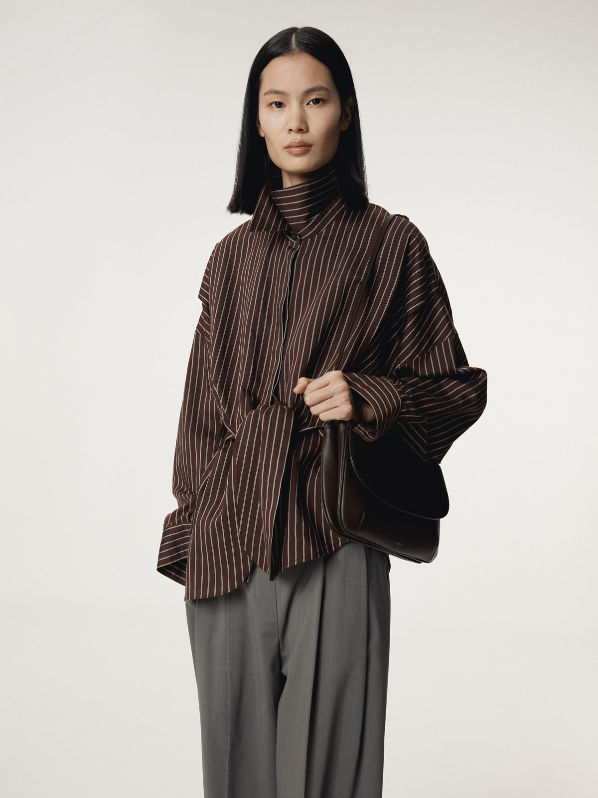 RECTO Double Layer Stripe Shirt
