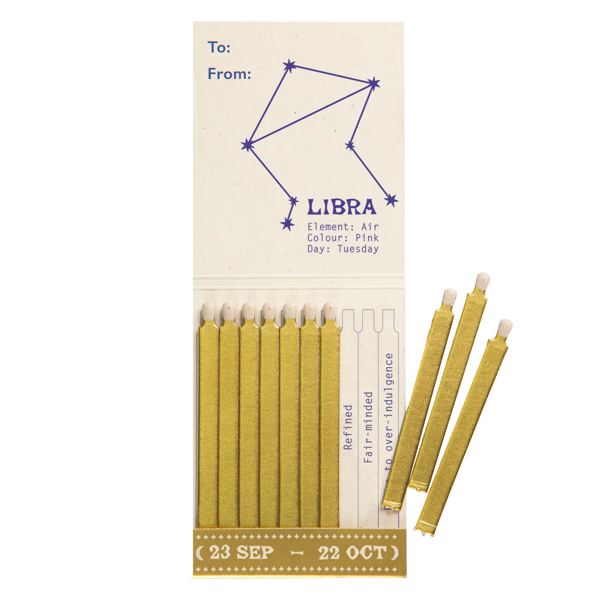 Archivist Libra Zodiac Matchbook