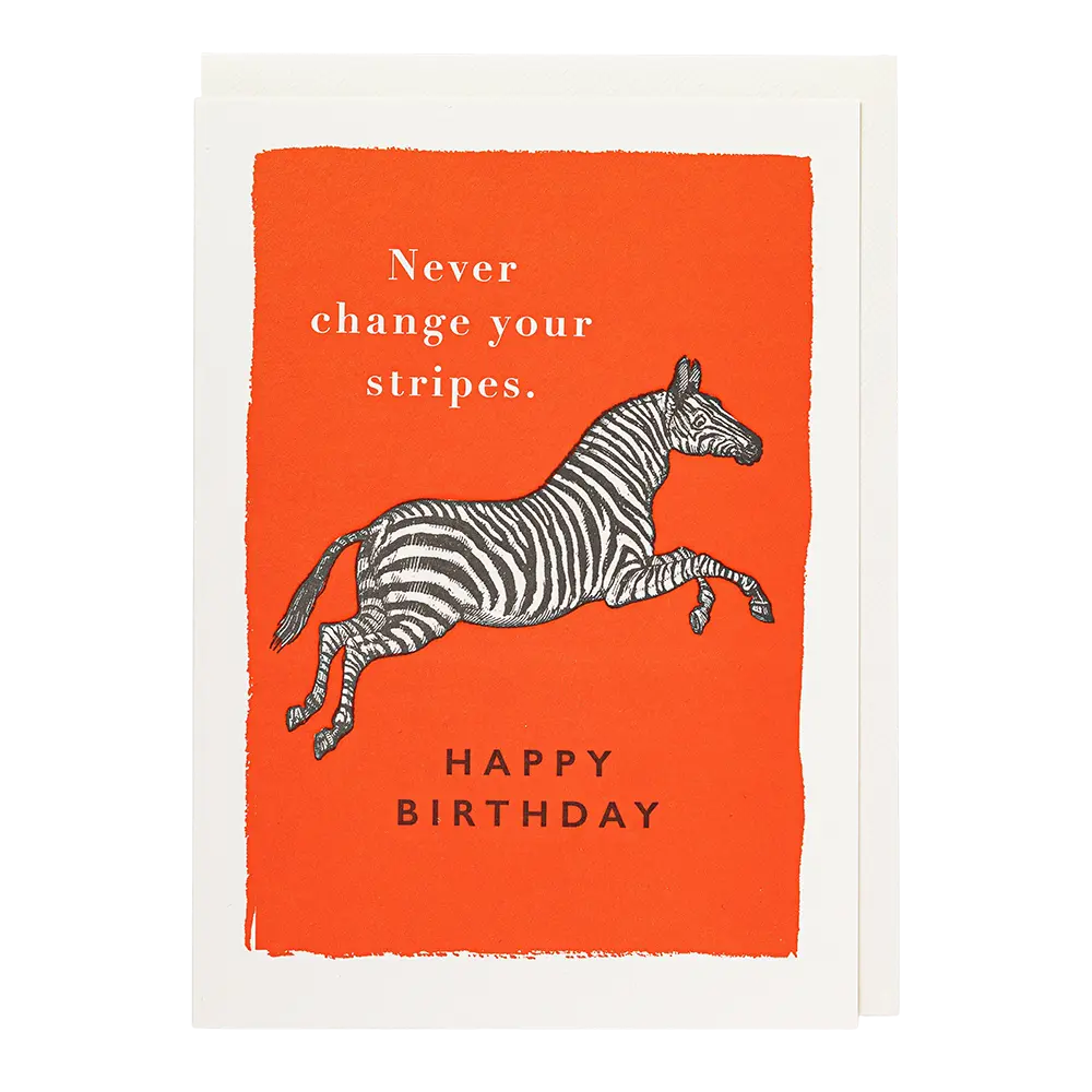 Archivist Never Change Your Stripes Card