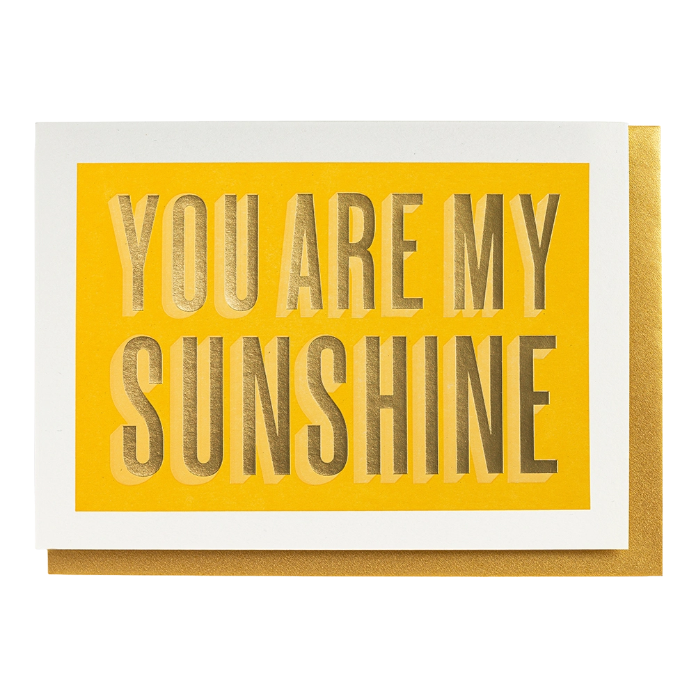 Archivist You Are My Sunshine Card