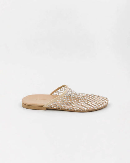 Alysi Flat Strass Mule