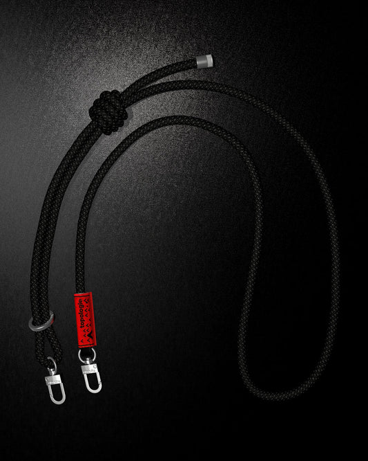 TOPOLOGIE 8.0mm Rope Strap Flash Black Reflective