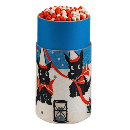 Archivist Festive Scotty Dog Large Cylinder Matches