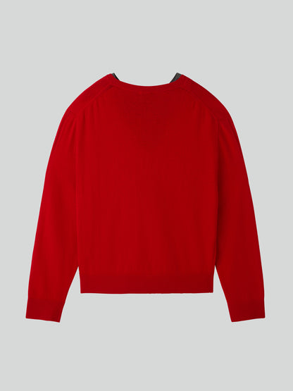 RECTO Contrast Layered Sweater