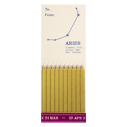 Archivist Aries Zodiac Matchbook