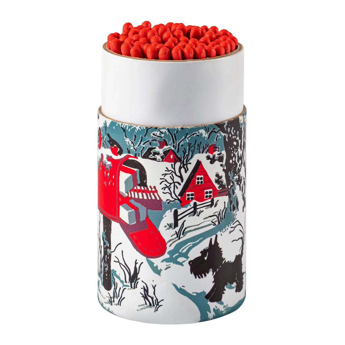 Archivist Snowy Letterbox Large Cylinder Matches