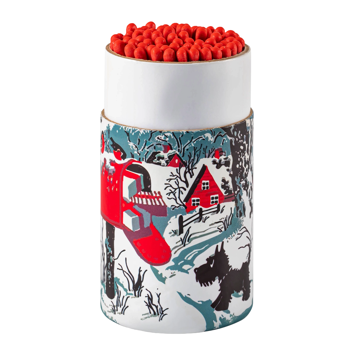 Archivist Snowy Letterbox Large Cylinder Matches
