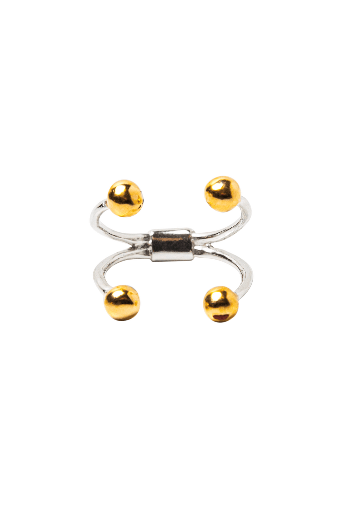 BEATRIZ PALACIOS A05-OWN Pierced Ring Gold