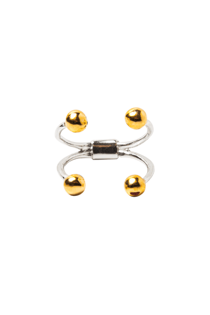 BEATRIZ PALACIOS A05-OWN Pierced Ring Gold
