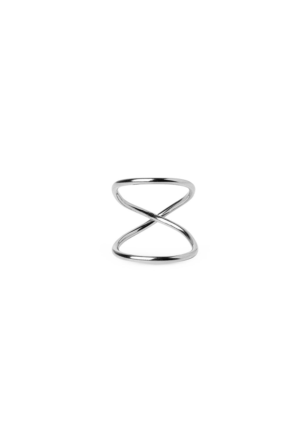 BEATRIZ PALACIOS A06-SUS Thick Infinity Ring Silver