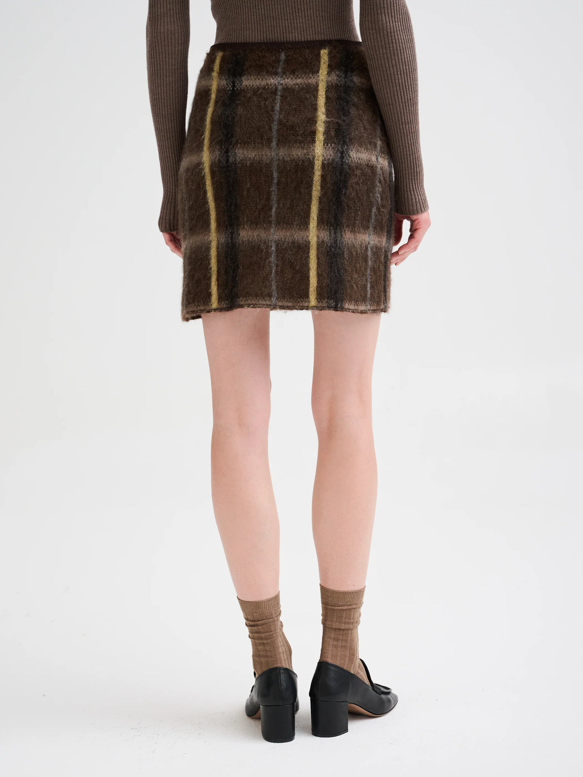 Roberto Collina Checked Mini Skirt