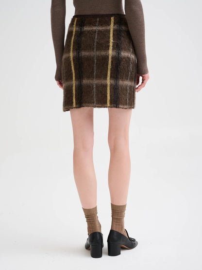 Roberto Collina Checked Mini Skirt