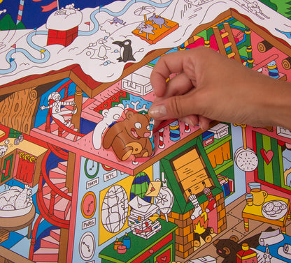 OMY Giant Seek &amp; Find Santa&
