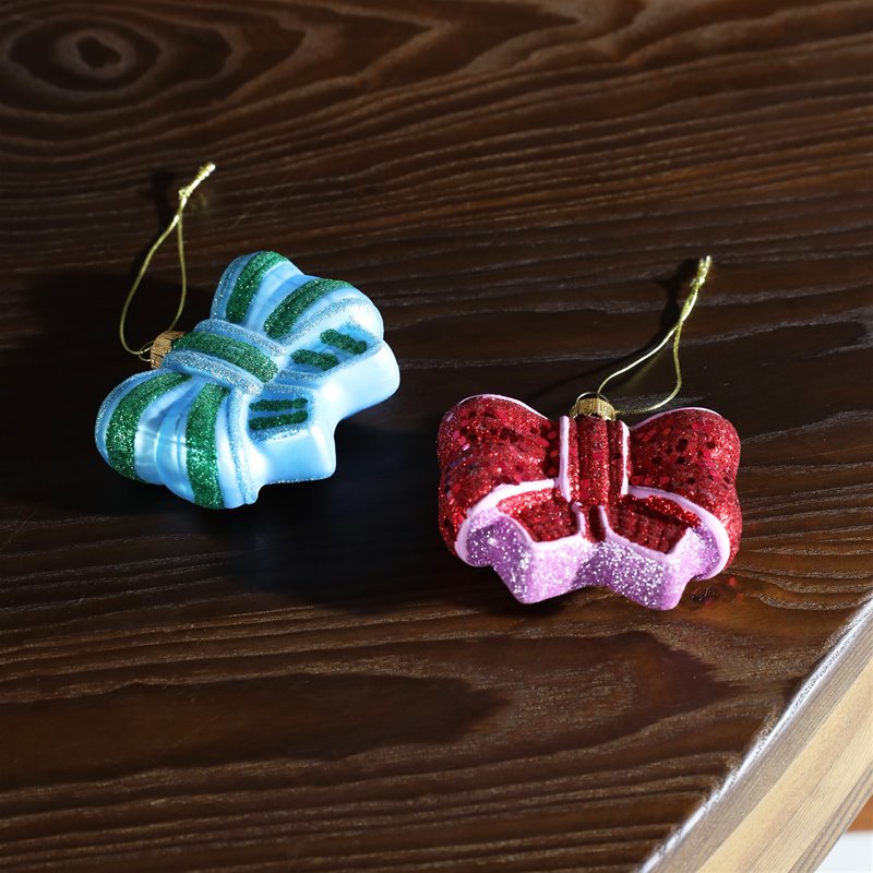 &amp;Klevering Ornament Ribbon Blue