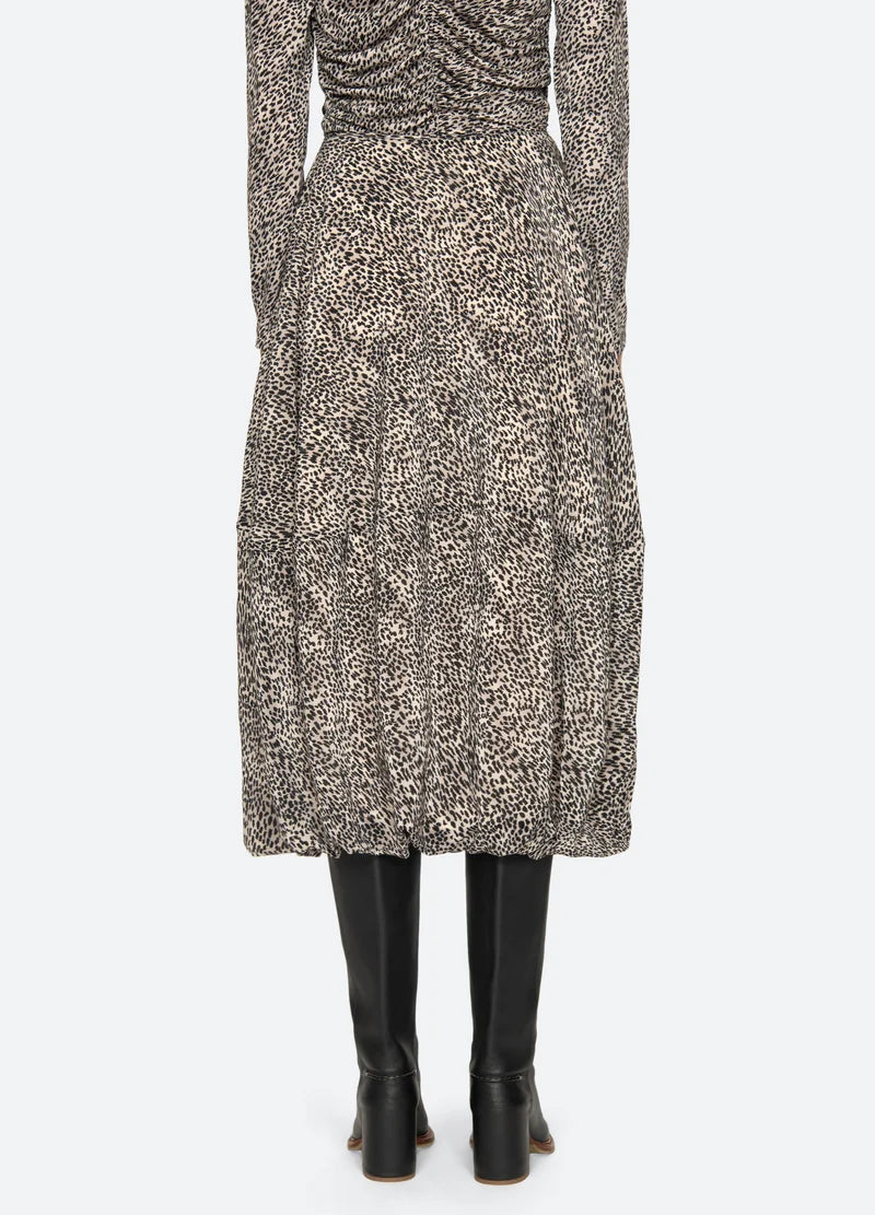 SEA NY Charlize Print Midi Skirt