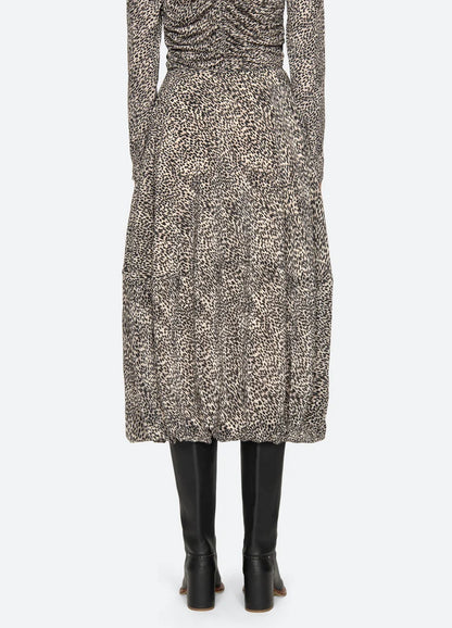 SEA NY Charlize Print Midi Skirt