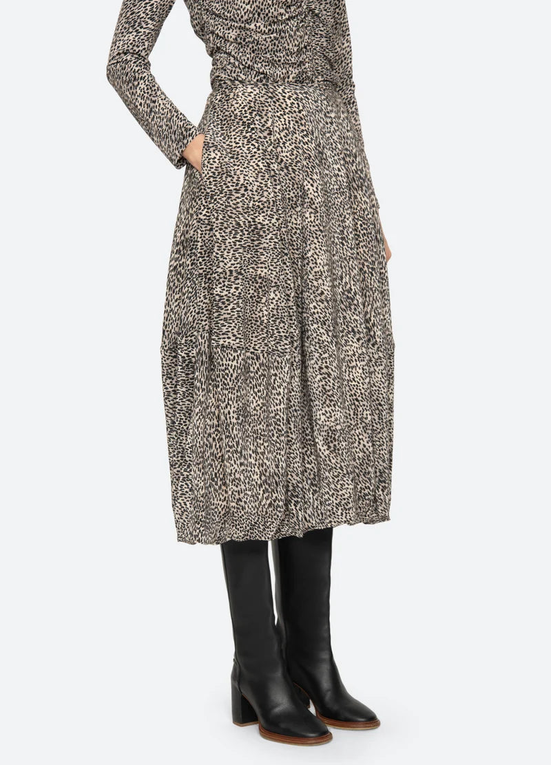 SEA NY Charlize Print Midi Skirt
