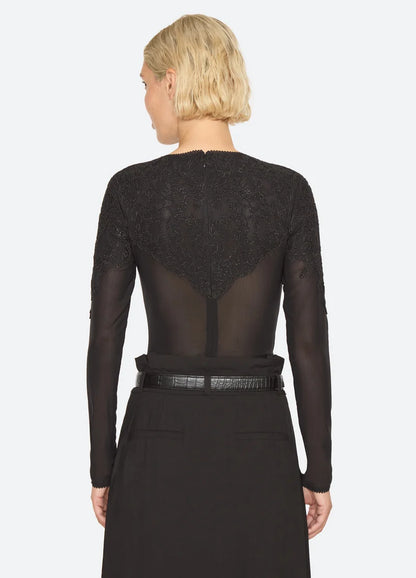 SEA NY Kirra Lace Bodysuit