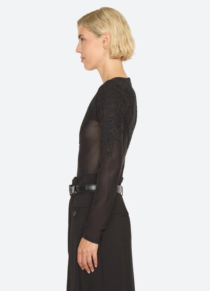 SEA NY Kirra Lace Bodysuit